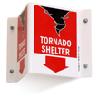 Tornado Shelter Projecting Sign