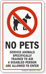 Trained Service Animals Are Allowed Window Decal