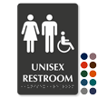 Unisex Handicap Restroom TactileTouch Braille Sign