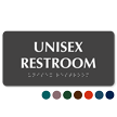 Unisex Restroom TactileTouch Braille Sign