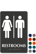 Unisex Restrooms TactileTouch Braille Sign