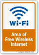 WiFi Area Sign