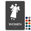 Women TactileTouch Braille Angel Symbol Sign