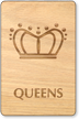 Queens Crown Restroom Sign