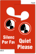 Bilingual Quiet Please Silencio Por Favor Hang Tag