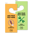 Custom Text And Logo Door Hang Tag