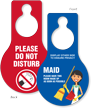 Do Not Disturb Pear Shaped Door Hang Tag