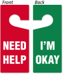 Need Help / I'm Okay Double Sided Door Hanger