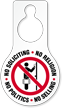 No Soliciting Religion Politics Selling Hang Tag