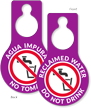 Reclaimed Water Do Not Drink Door Hang Tag