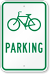 Bicycle Parking Sign with Arrow