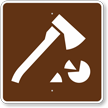 Firewood Cutting, MUTCD Guide Sign for Campground