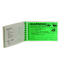 Fluorescent Green Parking Violation Stickers