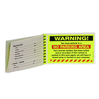 No Parking Area Warning Sticker