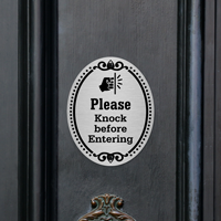 Please Knock Door Sign