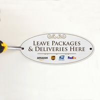Door Sign: Packages Deliveries Here