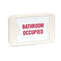 Bathroom Occupied LED Exit Sign with Punch-Out Arrows