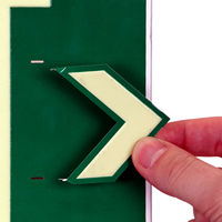 LED Exit 1 Sided Sign with Punch-Out Arrows