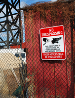 No Trespassing Sign,Security Sign