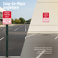 Tenant Reserved Parking Sign