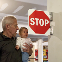 Doubled sided stop sign