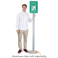 Heavy Duty U-Channel Sign Post for Aluminum Base