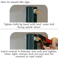 Tamper resistant screw and nut for posts