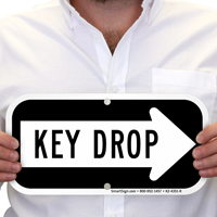 Key Drop Sign