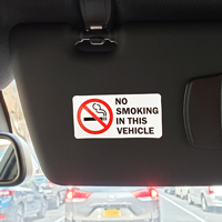 No Smoking In This Vehicle Label