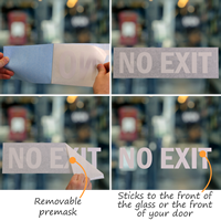 No Exit Vinyl Die Cut Glass Window Decals