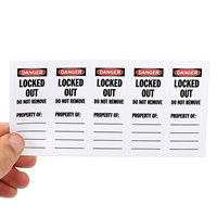 2-Sided OSHA Danger Padlock Label