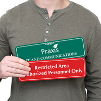 Custom engraved message plaque