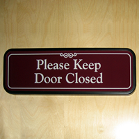 Keep Door Closed Signs