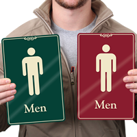 Men Restroom Signs