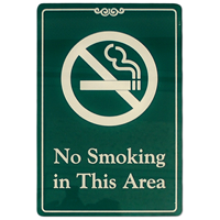 No Smoking In This Area Signs