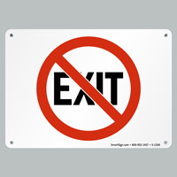 Exit Entrance Sign