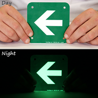 Adhesive Arrow Left Reverse Print Sign