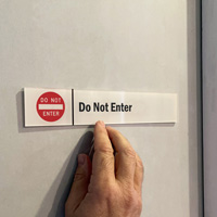 Do Not Enter Door Sign