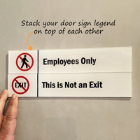 This Is Not An Exit Stackable Sign