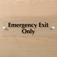 Emergency Exit Only Sign