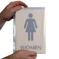 Girls' Restroom Metal Sign