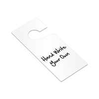 Blank White Plastic Door Knob Hang Tags