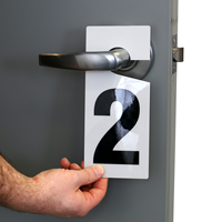 Numbered Door Hanger