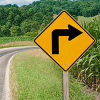 Right Turn Symbol - Traffic Signs