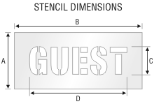 Stencil ST 0058