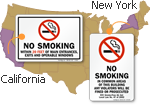 No Smoking Signs by State