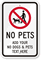 No Pets Allowed Signs : Keep Pets Away