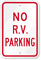 No RV Parking Sign