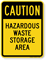 Hazardous Waste Storage Area Sign