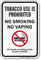 No Smoking No Vaping Sign with Symbol Safety Code Section